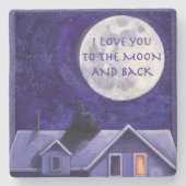 Moon Watch Stenen Onderzetter (Voorkant)