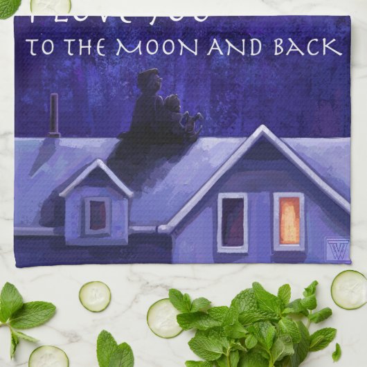 Moon Watch Theedoek (Gevouwen)