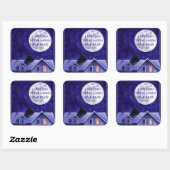 Moon Watch Vierkante Sticker (Vel)