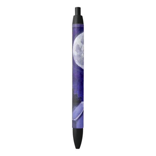 Moon Watch Zwarte Inkt Pen (Voorkant Verticaal)