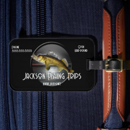 Moon Water & Walleye Pike Bagagelabel