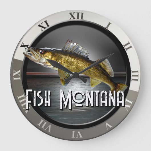 Moon Water & Walleye Pike Grote Klok (Voorkant)