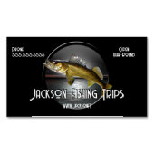 Moon Water & Walleye Pike Magnetisch Visitekaartje (Voorkant)