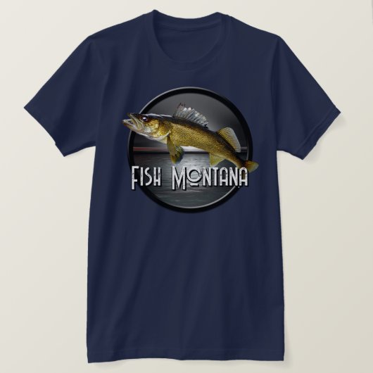 Moon Water & Walleye Pike T-shirt (Design voorkant)