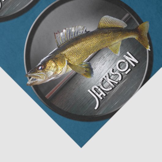 Moon Water & Walleye Pike Tissuepapier (Detail)