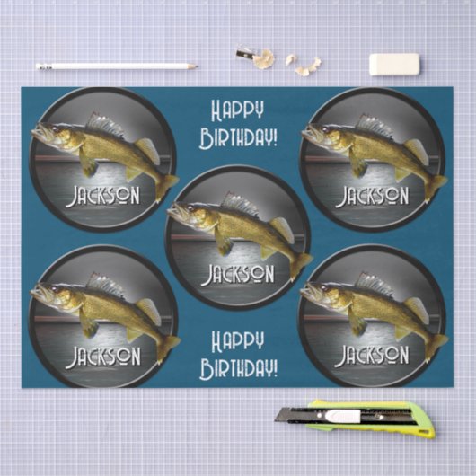 Moon Water & Walleye Pike Tissuepapier (Craft)