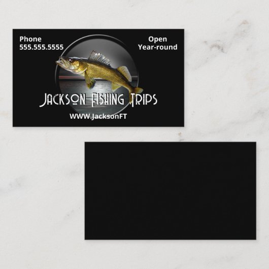 Moon Water & Walleye Pike Visitekaartje (Voorkant / Achterkant)