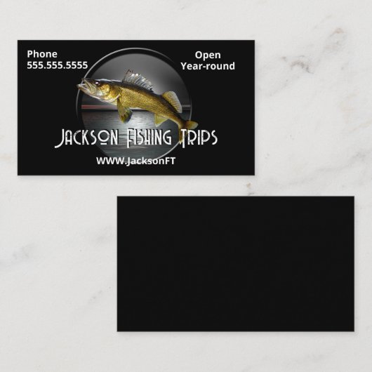 Moon Water & Walleye Pike Visitekaartje (Voorkant / Achterkant)