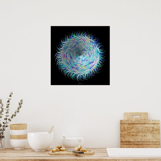 Moon Weave 1 (hi-res print) Poster (Keuken)