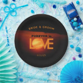 Moon Wedding van volledige oogst Papieren Bordje (Feest)