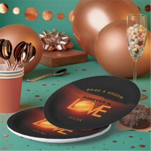 Moon Wedding van volledige oogst Papieren Bordje