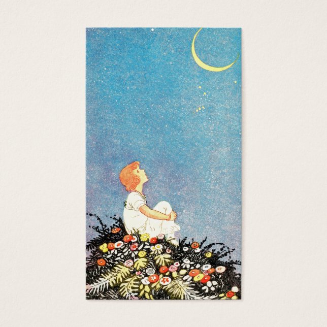 Moon wenst bladwijzer visitekaartjes (Voorkant)
