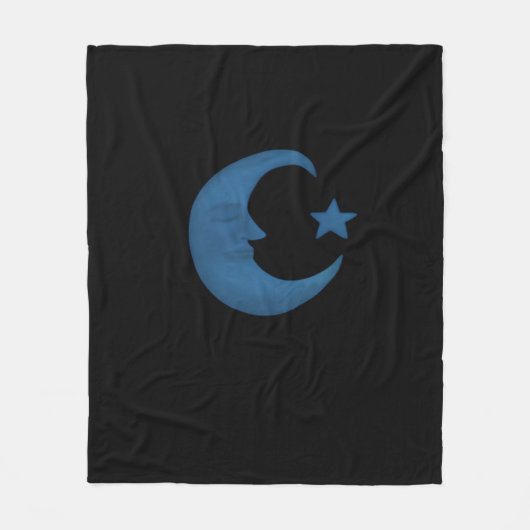 Moon Whimsigoth Fleece Deken (Voorkant)