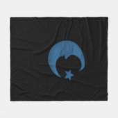 Moon Whimsigoth Fleece Deken (Voorkant (Horizontaal))