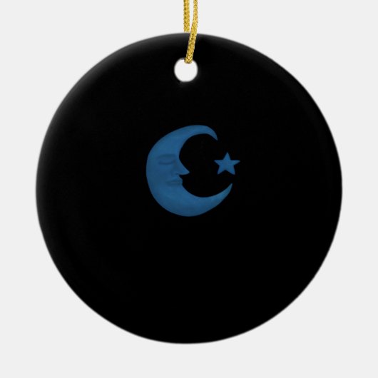 Moon Whimsigoth Keramisch Ornament (Voorkant)