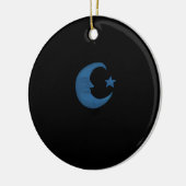 Moon Whimsigoth Keramisch Ornament (Links)