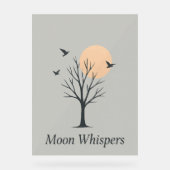 Moon Whispers – Serene Night Birds Poster (Voorkant)