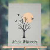 Moon Whispers – Serene Night Birds Poster  (Neutraal)