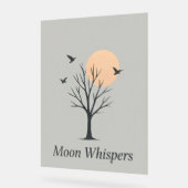 Moon Whispers – Serene Night Birds Poster  (Hoek)