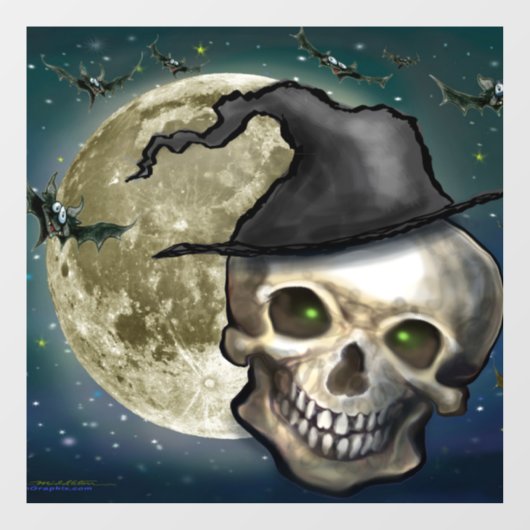 Moon Window Cling Raamsticker (Vel)