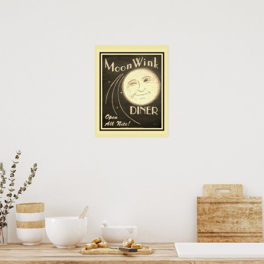 Moon Wink Diner 16 x 20 Poster (Keuken)