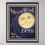 Moon Wink Diner 16 x 20 Poster<br><div class="desc">Poster voor alle reclame-uitingen in de binnenzijde 16 x 20</div>