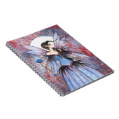 Moon Winter Fantasy Fairy Art Notitieboek (Rechterzijde)