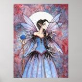 Moon Winter Mystical Fairy Fantasy Art Poster (Voorkant)