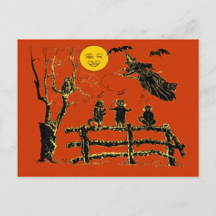 Moon Witch en Singing Cats Briefkaart