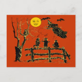  Moon Witch en Singing Cats Briefkaart (Voorkant)