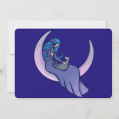 Moon Witch Maan Kind Pagan Uitnodiging (Voorkant)