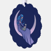 Moon Witch MoonChild Pagan Ornament Kaart (Links)