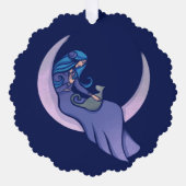 Moon Witch MoonChild Pagan Ornament Kaart (Voorkant)