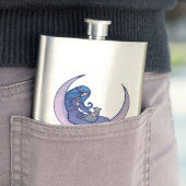 Moon Witch MoonChild Pagan Wicca Art Flacon (Voorbeeld)