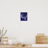 Moon Witch MoonChild Pagan Wicca Art Poster (Keuken)