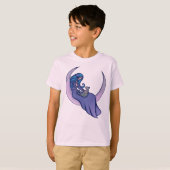 Moon Witch MoonChild Pagan Wicca Art T-shirt (Voorkant volledig)