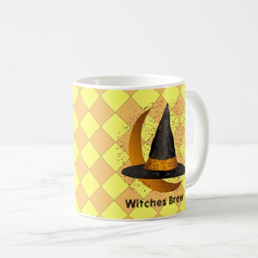 Moon Witches Brew Witch aangepaste mokken (Voorkant rechts)