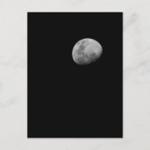 Moon with Black Sky | Zambia, South Luangwa Briefkaart (Voorkant)