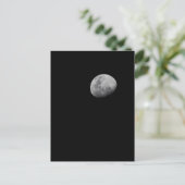 Moon with Black Sky | Zambia, South Luangwa Briefkaart (Staand voorkant)