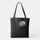Moon with Black Sky | Zambia, South Luangwa Tote Bag (Achterkant)