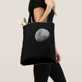 Moon with Black Sky | Zambia, South Luangwa Tote Bag (Dichtbij)