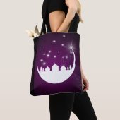 Moon with Mosque Silhouette All-Over-Print Tote Tote Bag