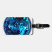 Moon Wolf Bagagelabel (Voorkant horizontaal)