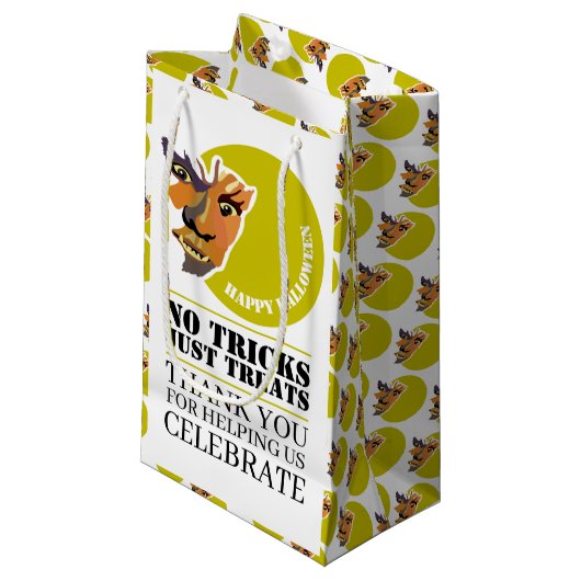 Moon Wolf, Halloween Party Klein Cadeauzakje (Voorkant Gekanteld)