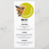 Moon Wolf, Halloween Party Menu (Voorkant)