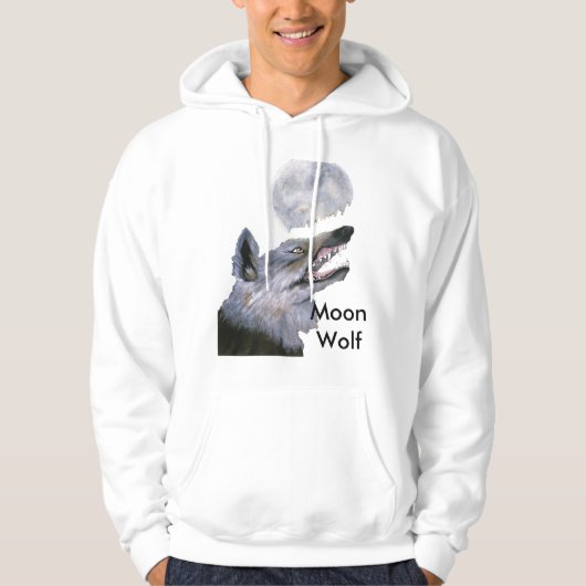 Moon Wolf helpt dakloze mensen Hoodie (Voorkant)