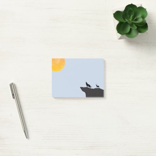 Moon Wolf Post-it® Notes (Kantoor)