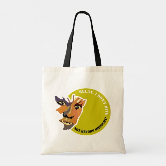 Moon Wolf, Relax, ik bite niet Tote Bag (Achterkant)