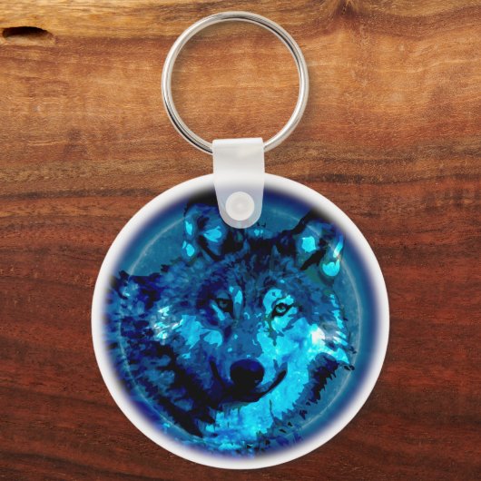 Moon Wolf Sleutelhanger (Voorkant)