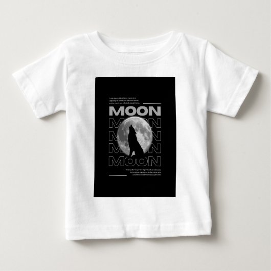 Moon Wolf T-shirts Nieuw ontwerp (Voorkant)